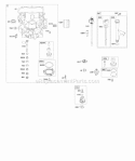 Engine Sump Oil Pump DipstickTube Assembly Diagram and Parts List for 44M777-0289-B1  Briggs and Stratton Engine